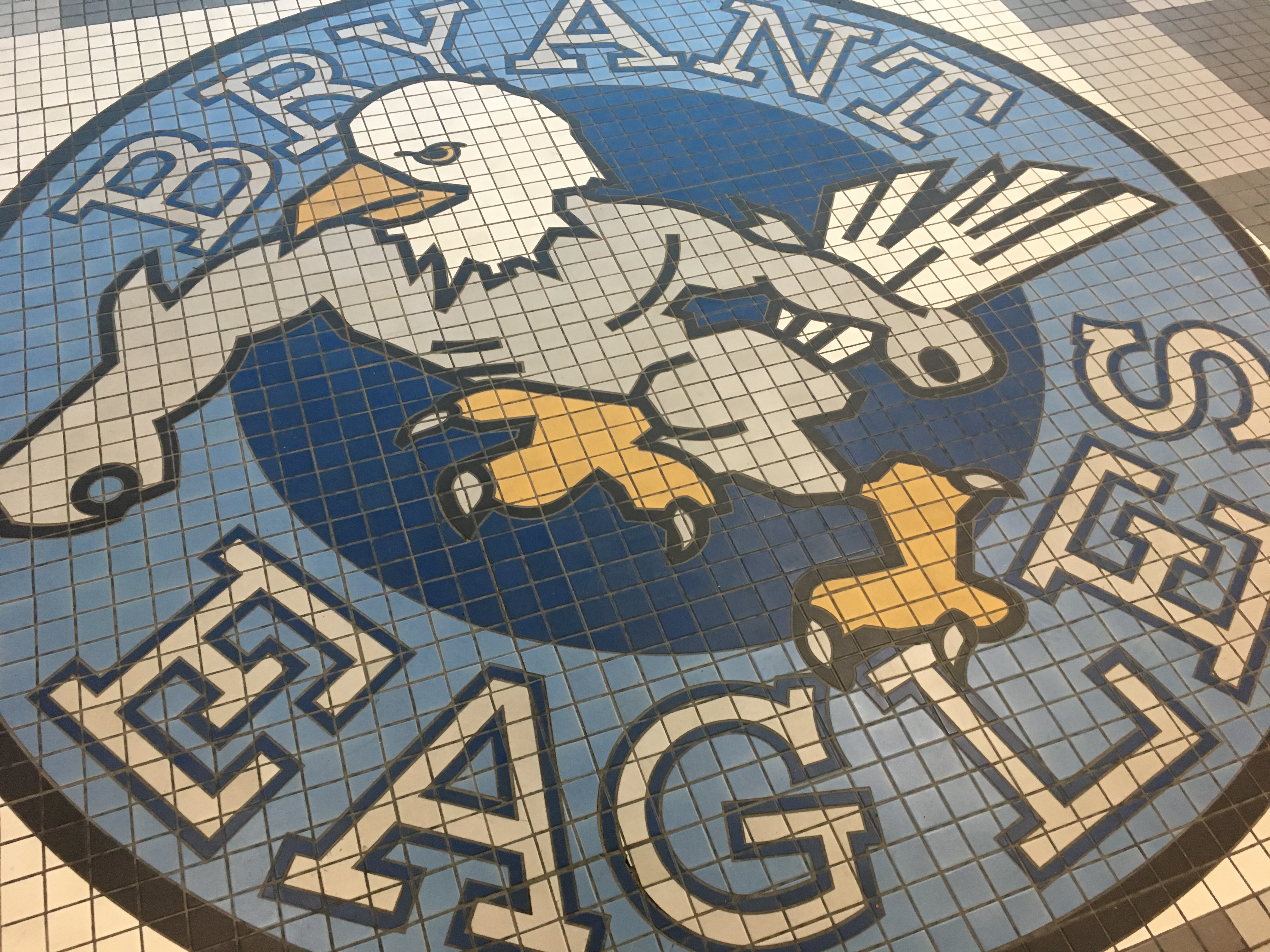 Bryant eagles logo tile mosaic