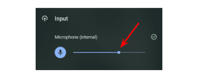 slider bar for microphone