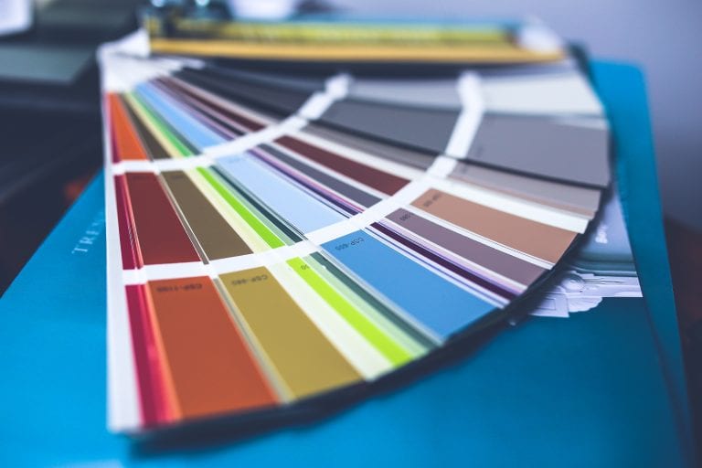 color chips from a paint store