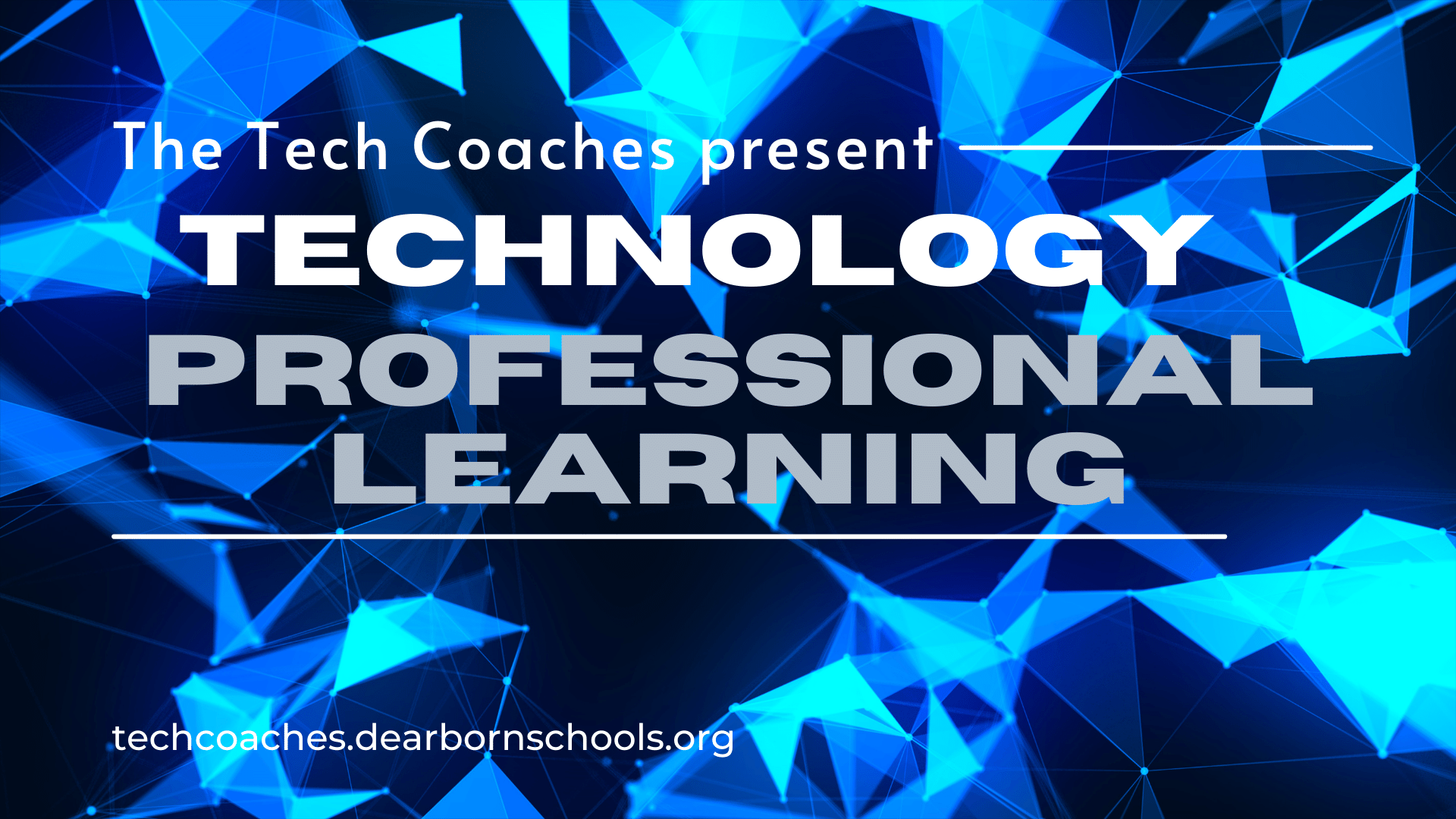 the tech coaches present technology professional learning